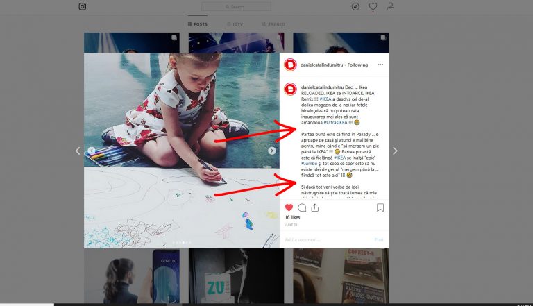 Cum scrii pe Instagram textele cu pauză între paragrafe ??? 😁 (Iulie 2019)